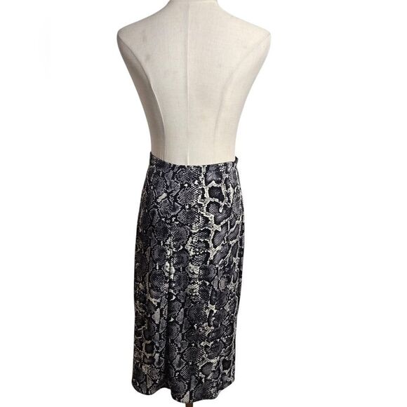 Show Me Your MUMU Black and White Stretch Wrap Style Skirt - Picture 2 of 7